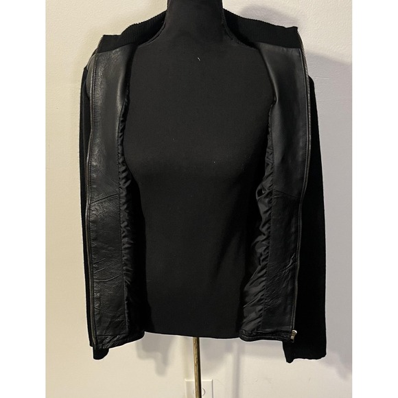 John Paul Richard Jacket Womens Medium Black Leather Full Zip Lined Stand Collar - Picture 7 of 11